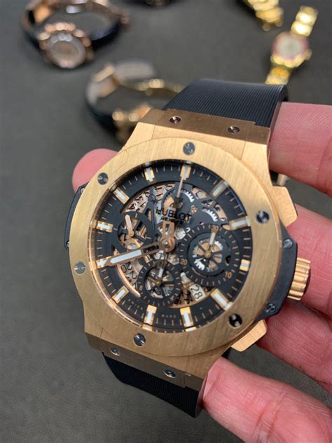 hublot big bang 44mm 18kt rose gold review|hublot big bang price list.